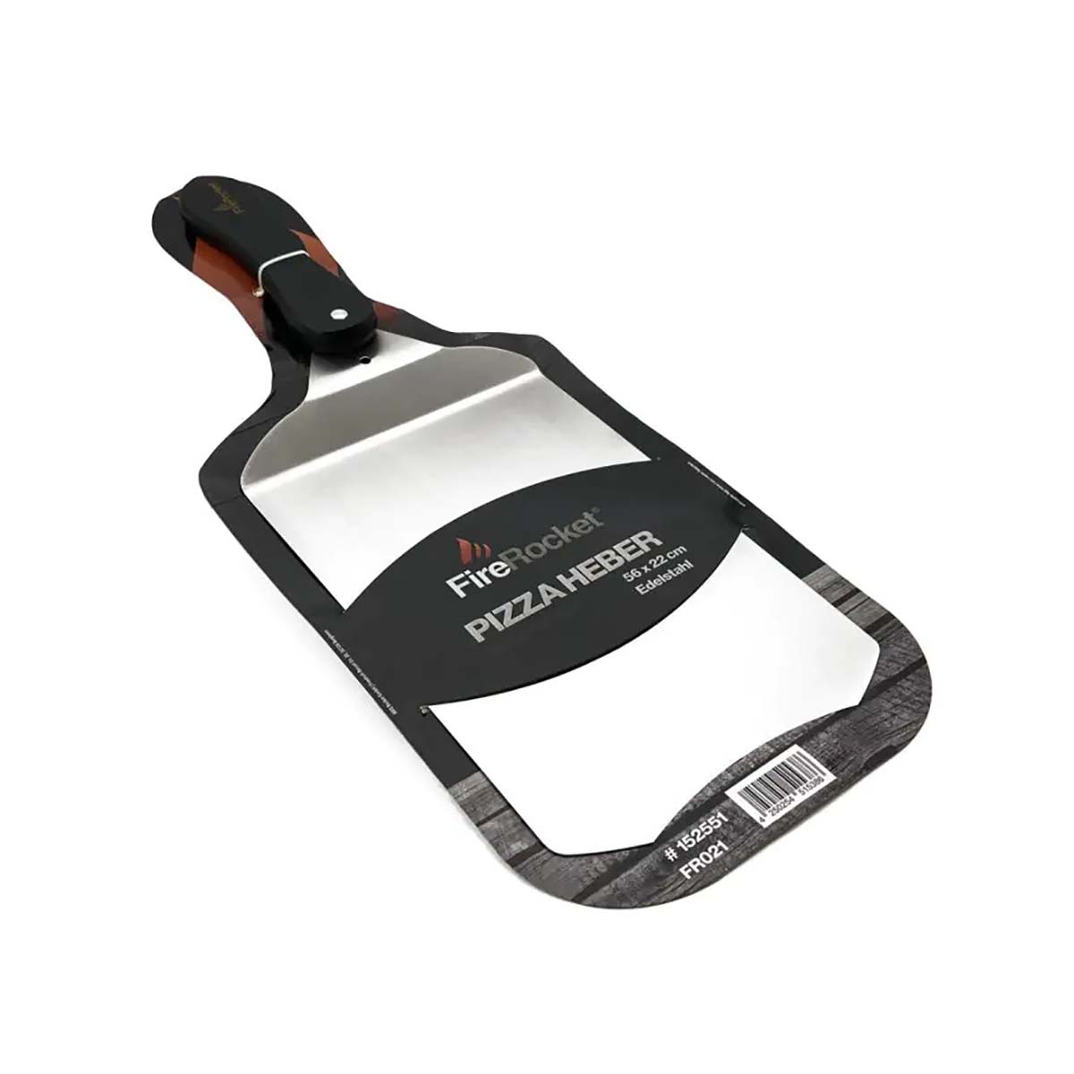 FireRocket Pizzaheber Edelstahl, Verpackung
