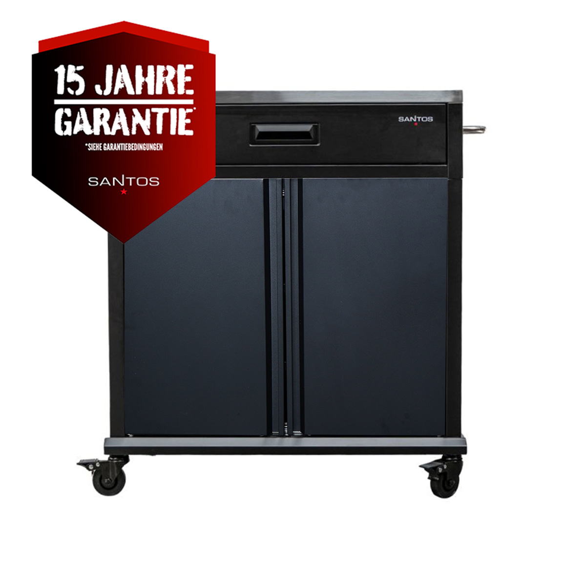 SANTOS BBQ Cart Pro | All Black (glänzend) SANTOS BBQ Cart Pro | All Black (glänzend)