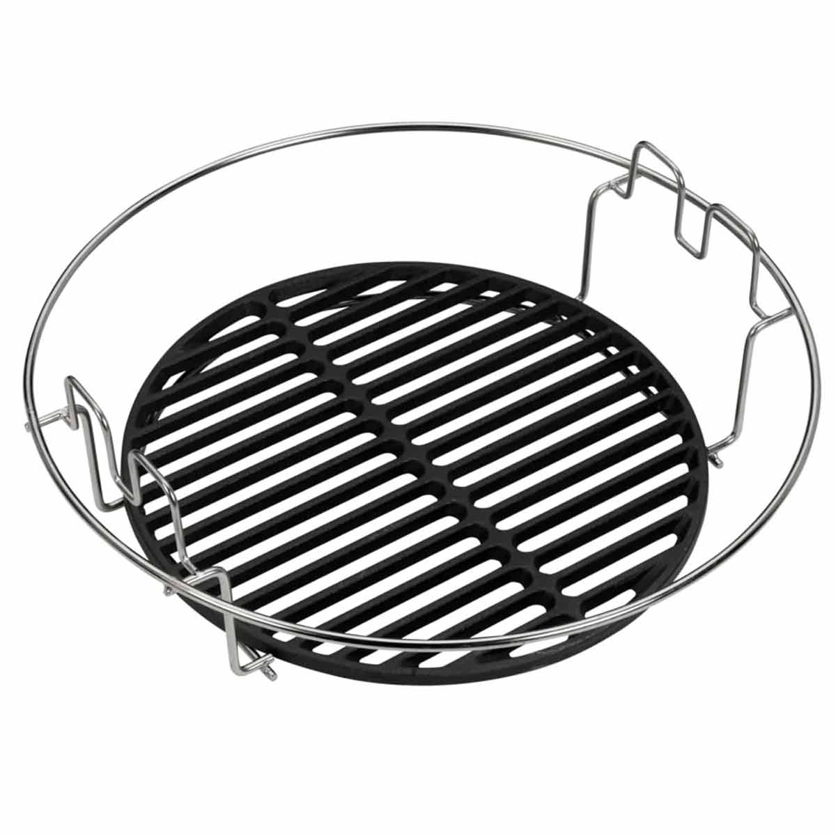 Big Green Egg 2-teilige Rosterhöhung, Beispiel mit Grillrost S