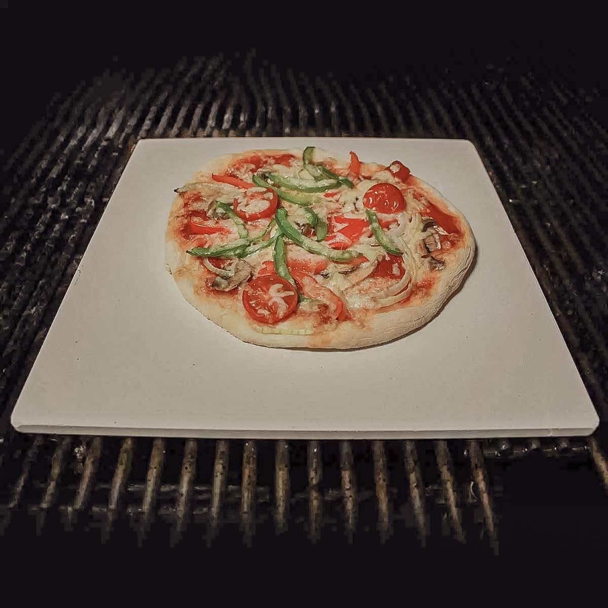 SANTOS eckiger Pizzastein für Gasgrills, Backofen, Holzkohlegrills, 30,5 x 30,5 cm SANTOS eckiger Pizzastein für Gasgrills, Backofen, Holzkohlegrills, 30,5 x 30,5 cm