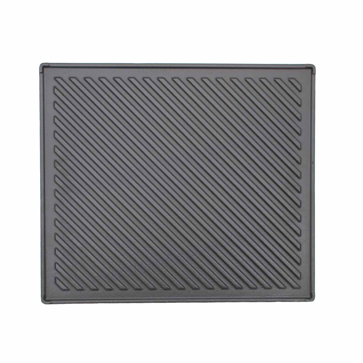 King Kooker CI21GS Grillplatte Aus Gusseisen, 2-seitig (glatt/gerippt), 39 Cm Durchmesser