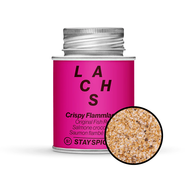 Crispy Flammlachs, Original Fish Rub, 170ml Schraubdose