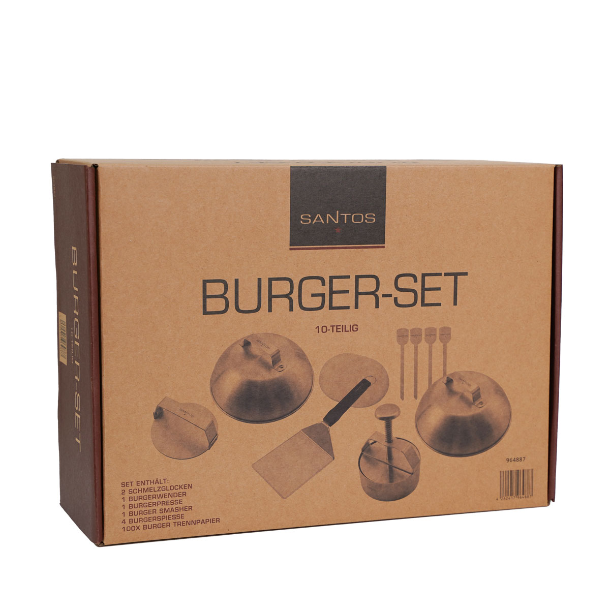 SANTOS XXL Burger-Set 10-teilig