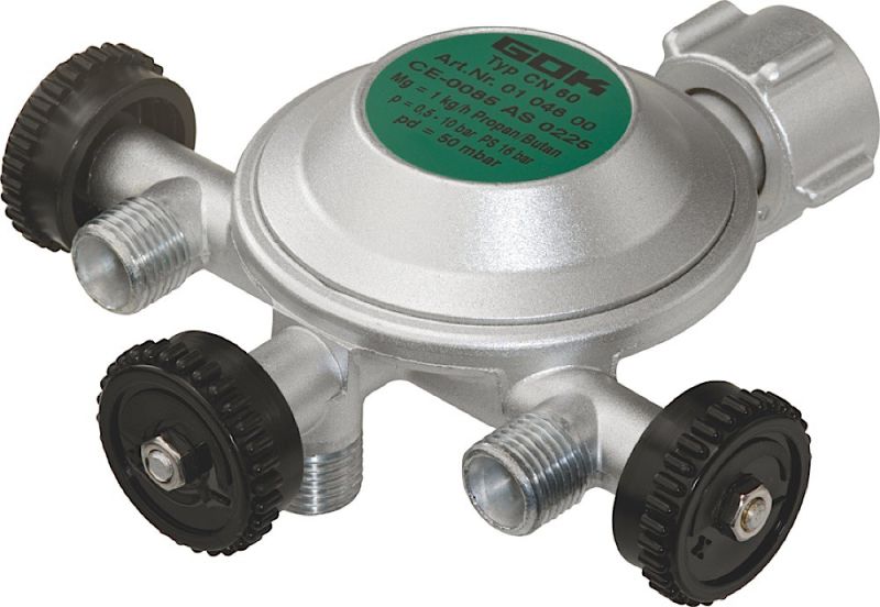 Régulateur De Pression GOK FL90-4 – Basse Pression 50 Mbar, 4 Kg/h, Pour Bouteille Gaz GF – Neuf 2025