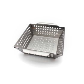 SANTOS Gemüsekorb XS / Grillwok Edelstahl | 21,5 x 21,5 cm SANTOS Gemüsekorb XS / Grillwok Edelstahl | 21,5 x 21,5 cm