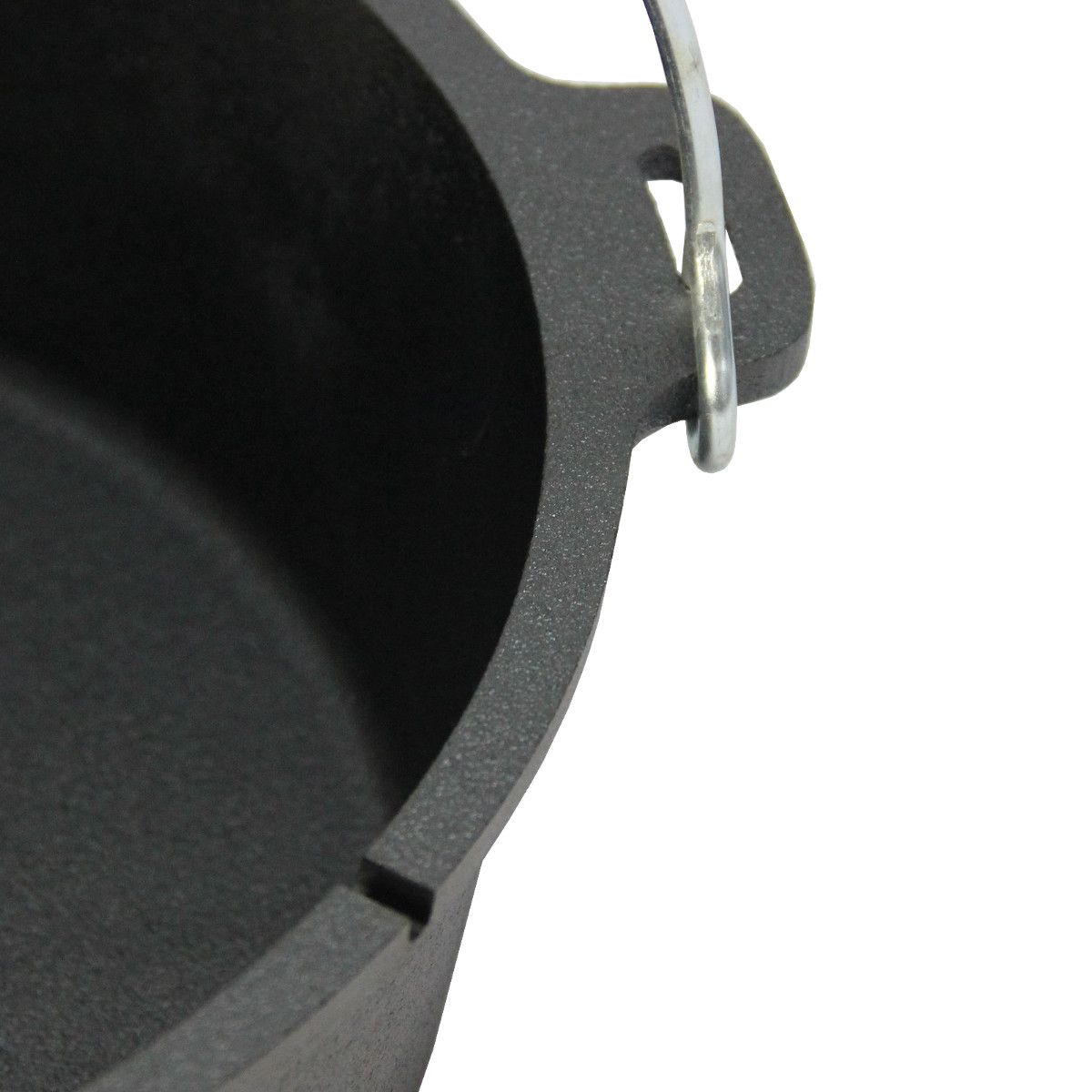 SANTOS Dutch Oven mit Deckel Schmortopf für Außenküche 5,7 L/6 Qt