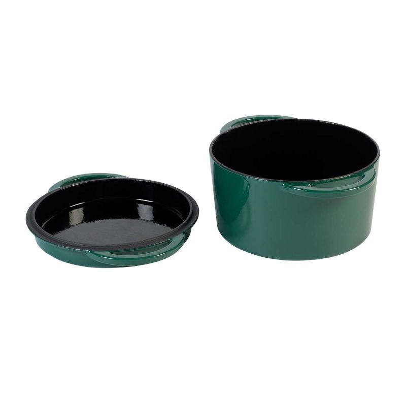 Big Green Egg Green Dutch Oven Round