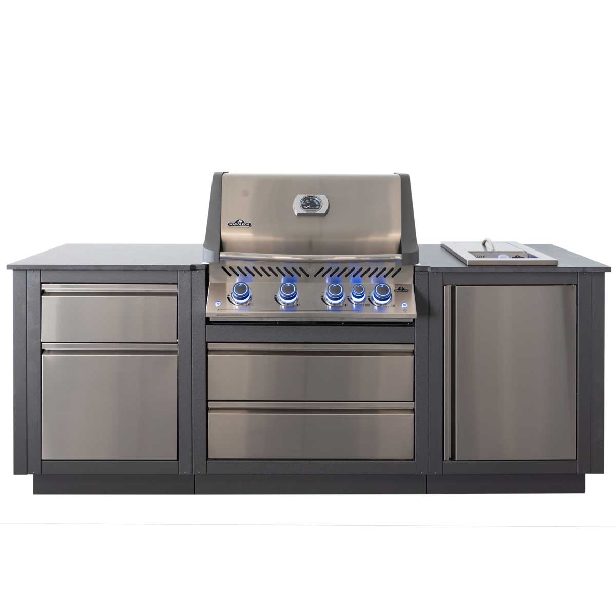 Napoleon Oasis Compact 105 Outdoor Küche mit Einbaugrill P500 und