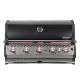 SANTOS Free S-510 Einbaugrill mit LED-Knopfbeleuchtung | Schwarz
